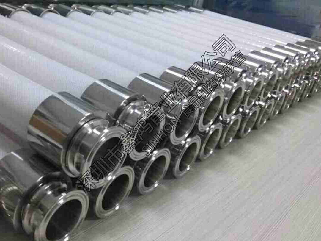 卫生级带钢丝硅胶管